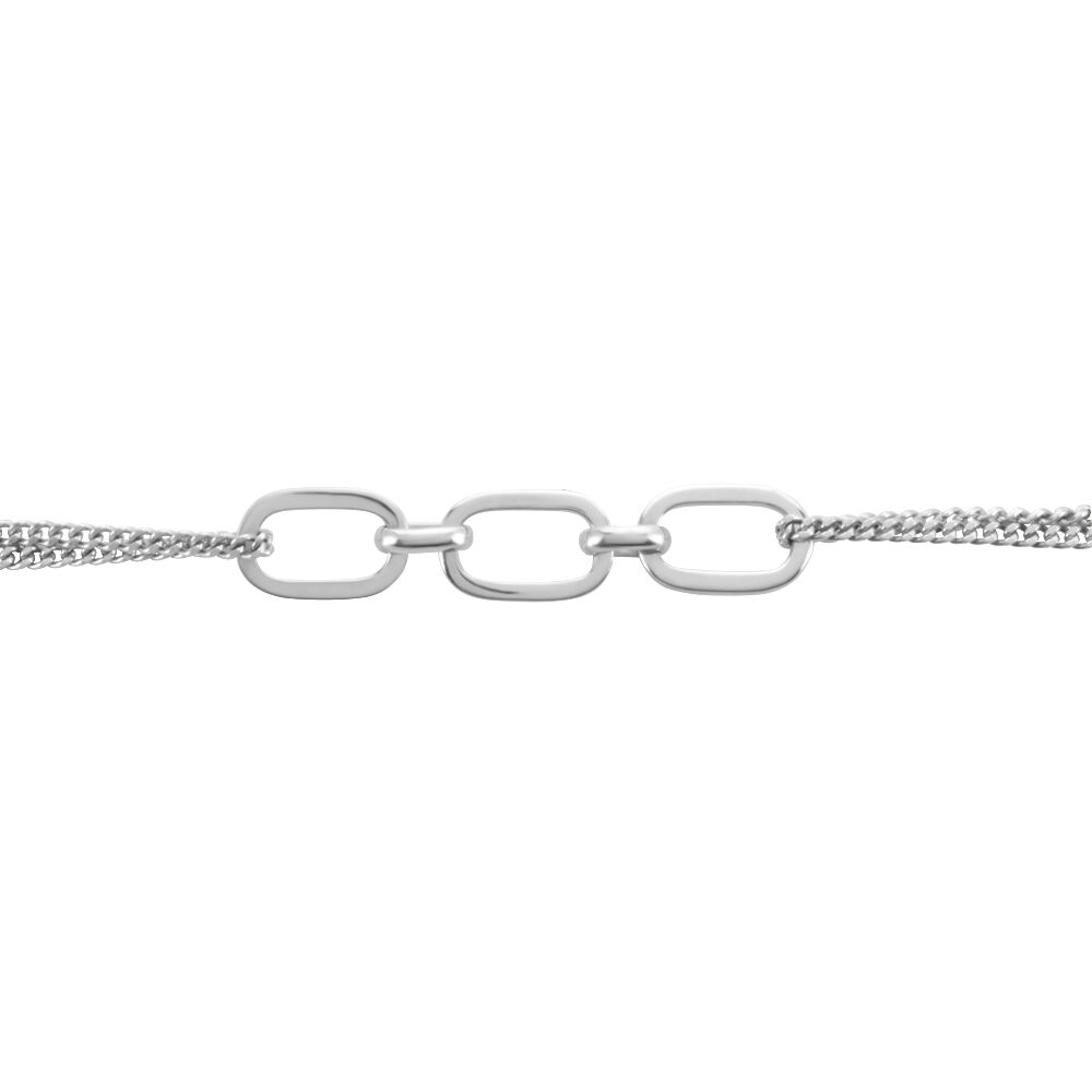 Bracelet Argent Blanc Nos - Bracelets chaînes Femme | Marc Orian