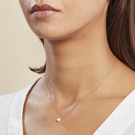 Pendentif Lenonie Or Jaune Perle De Culture - Parure de mariage Femme | Marc Orian