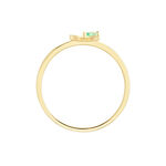 Bague Flower Power Or Jaune Emeraude Diamant - Bagues vintage Femme | Marc Orian