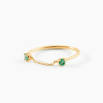 Bague Esmerald Rendez-vous Or Jaune Emeraude - Bagues vintage Femme | Marc Orian