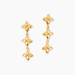 Boucles D'Oreilles Pendantes Monika Argent Dor&eacute; A L'Or 750/1000 - Pendantes Femme | Marc Orian