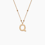Collier Plaqu&eacute; Or Jaune Lettra - Colliers ete Femme | Marc Orian
