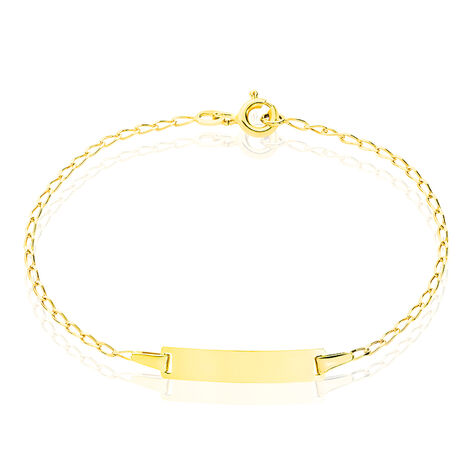 Bracelet Identité Estella Maille Cheval Or Jaune - Gourmettes Enfant | Marc Orian