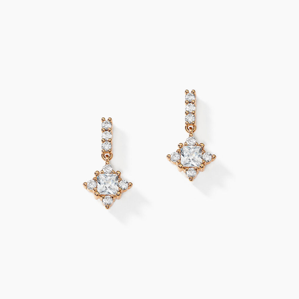 Boucles D'oreilles Pendantes Doline Plaqué Or Doré Oxyde De Zirconium - Pendantes Femme | Marc Orian