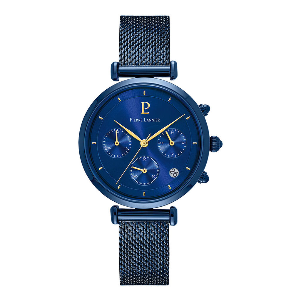 Montre Pierre Lannier Lutecia Bleu - Montres classiques Femme | Marc Orian