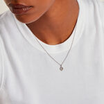 Collier Margot Argent Blanc Nacre Oxyde De Zirconium - Colliers avec pierres Femme | Marc Orian