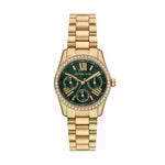 Montre Michael Kors Lexington Lux Vert - Montres &eacute;tanches Femme | Marc Orian