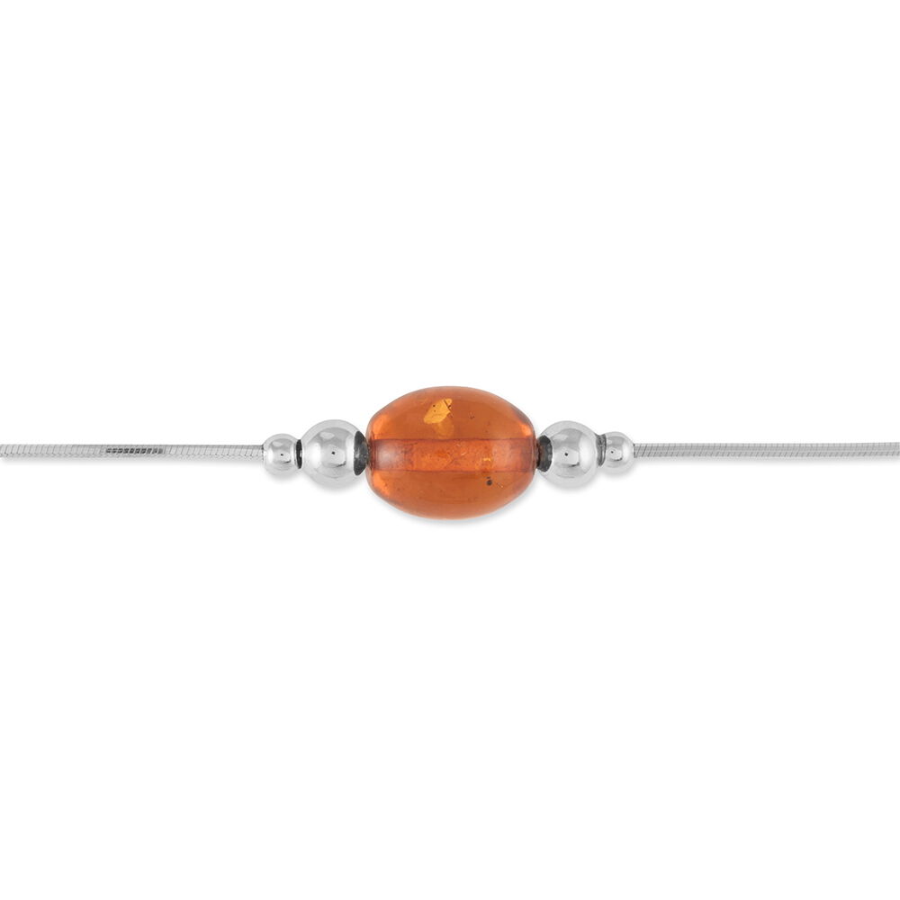 Bracelet Argent Blanc Safaa Ambre - Bracelets chaînes Femme | Marc Orian