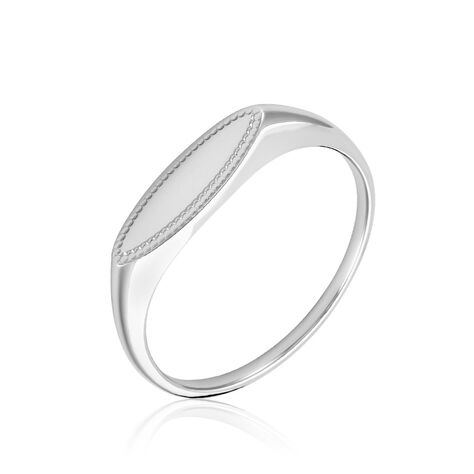 Bague Lilibeth Argent Blanc - Bijoux personnalisés Femme | Marc Orian