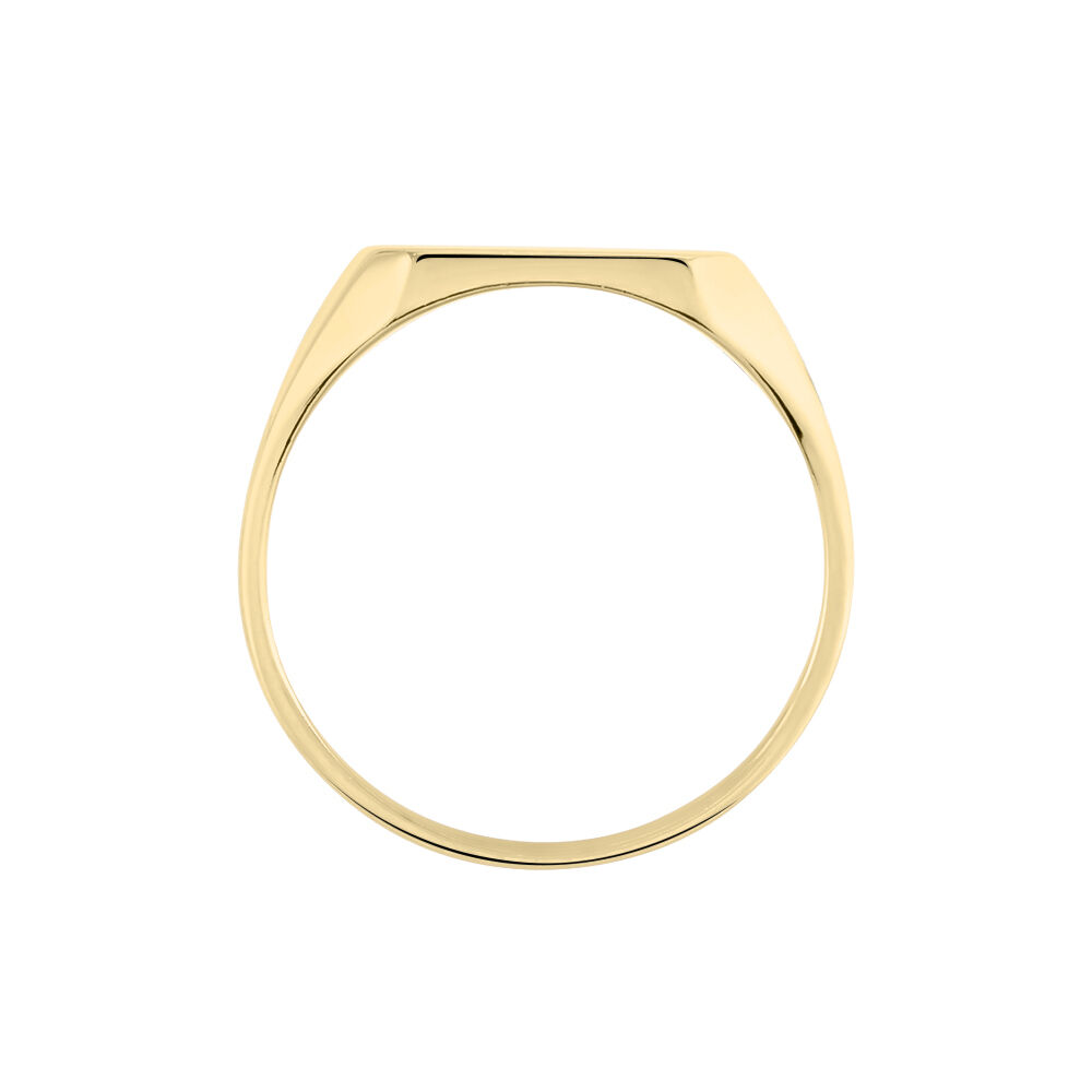 Chevalière Plaqué Or Jaune Alannis - Chevalières Homme | Marc Orian