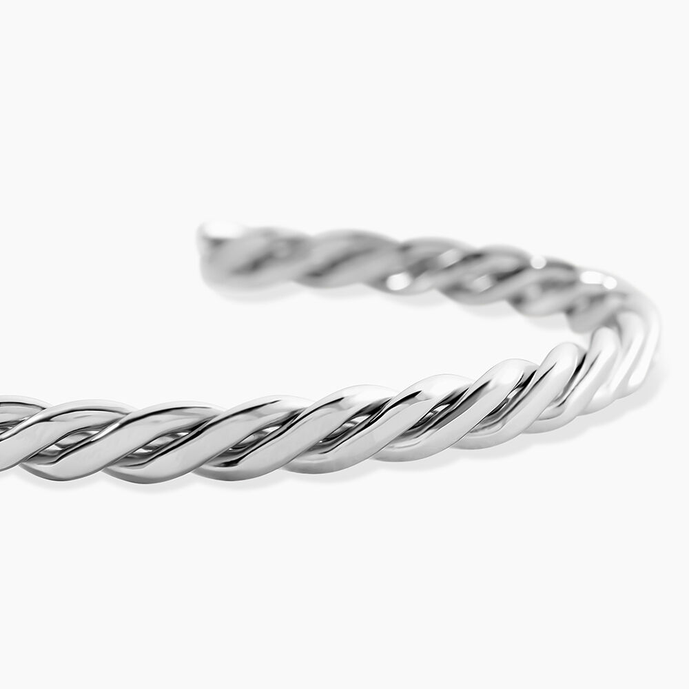 Bracelet Jonc Jourdan Guilherme Acier Argenté - Bijoux Homme | Marc Orian