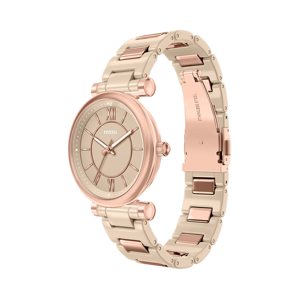 Montre Fossil Carlie 38 Beige - Montres &eacute;tanches Femme | Marc Orian