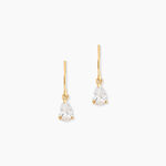 Boucles D'oreilles Puces Kalyne Or Jaune Oxyde De Zirconium - Pendantes Femme | Marc Orian