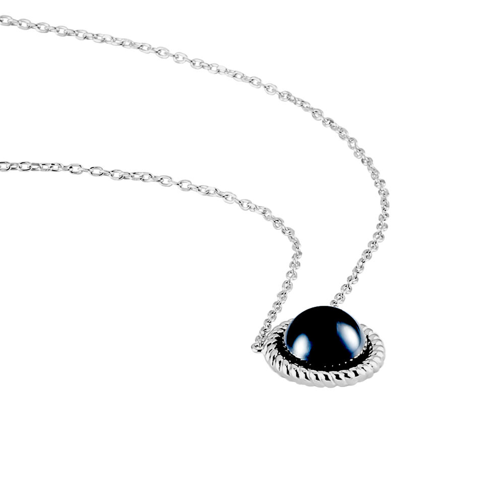 Collier Adelyne Argent Blanc C&eacute;ramique - Colliers avec pierres Femme | Marc Orian