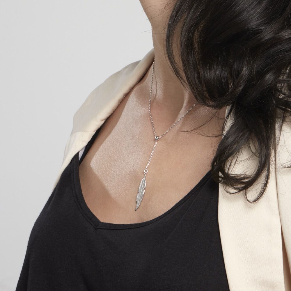 Collier Aliza Argent Blanc - Colliers Femme | Marc Orian