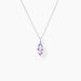 Collier Or Blanc Raquel Améthyste