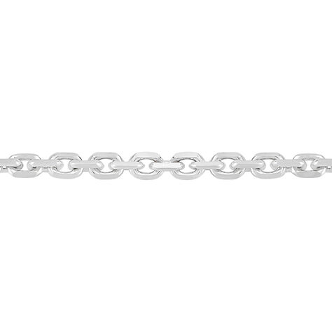 Chaîne Claudine Maille Forçat Argent Blanc - Chaines Femme | Marc Orian