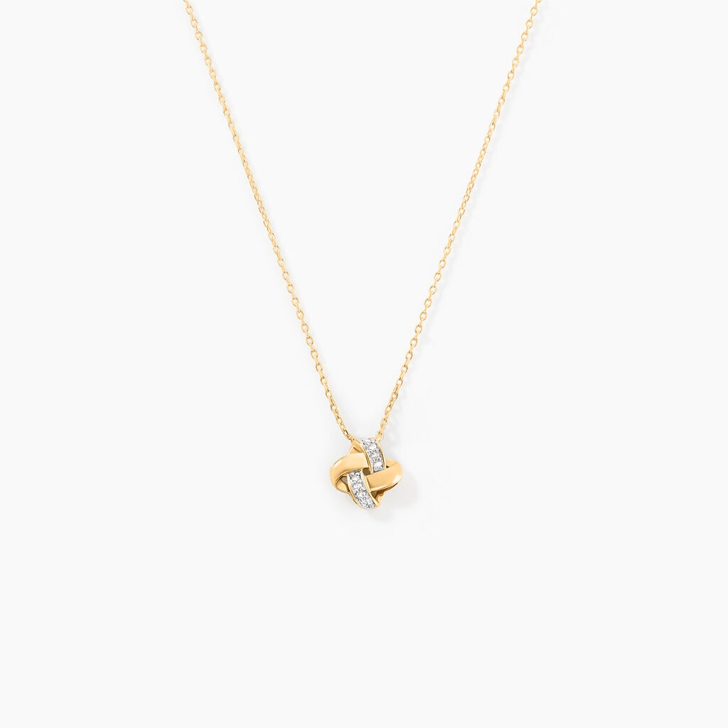 Collier Nyree Or Jaune Diamant - Colliers avec pierres Femme | Marc Orian