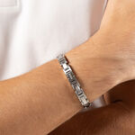 Bracelet Boss Nolan Acier Blanc - Bracelets cha&icirc;nes Homme | Marc Orian