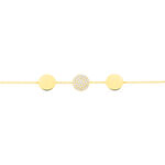 Bracelet Rosette Or Jaune Oxyde De Zirconium - Bracelets Medailles Femme | Marc Orian