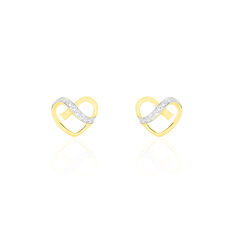 Boucles D'oreilles Puces Juliane Or Jaune Diamant - Boucles d'oreilles pierres précieuses Femme | Marc Orian