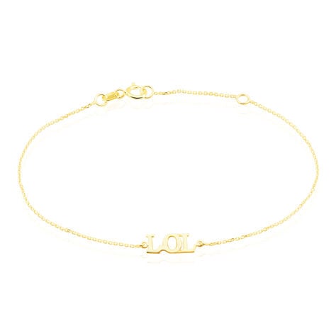 Bracelet Or Jaune Elyna Message Lol - Bracelets chaînes Femme | Marc Orian