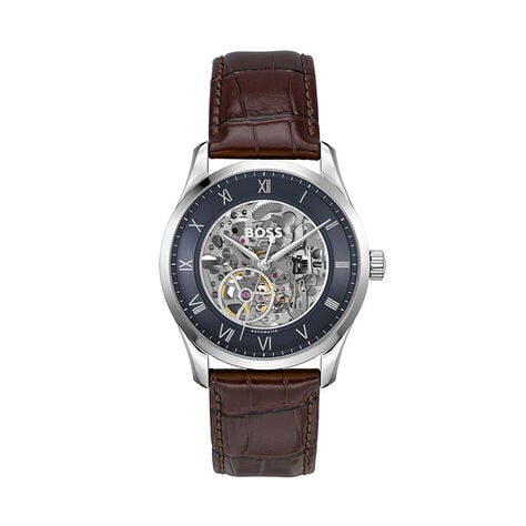 Montre Boss Principle Skeleton Bleu - Montres automatiques Homme | Marc Orian