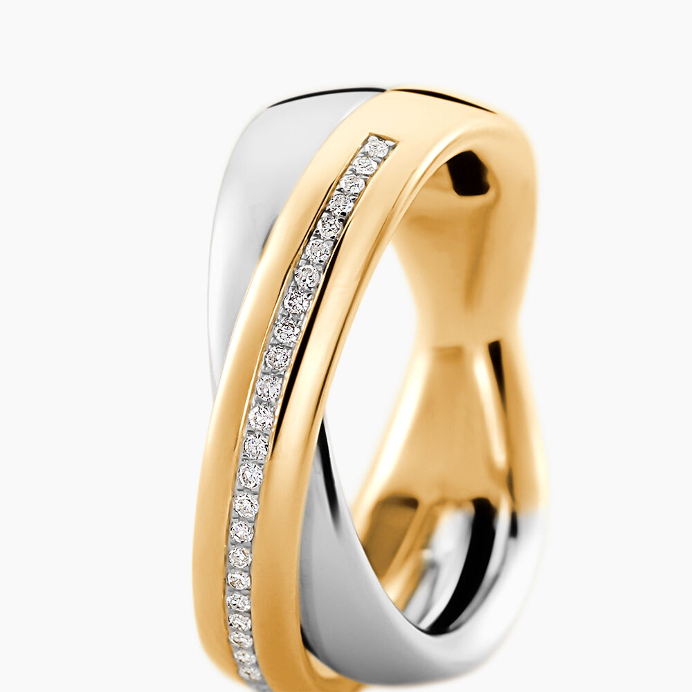 Bague Andrette Or Bicolore Diamant - Bagues pierres pr&eacute;cieuses Femme | Marc Orian