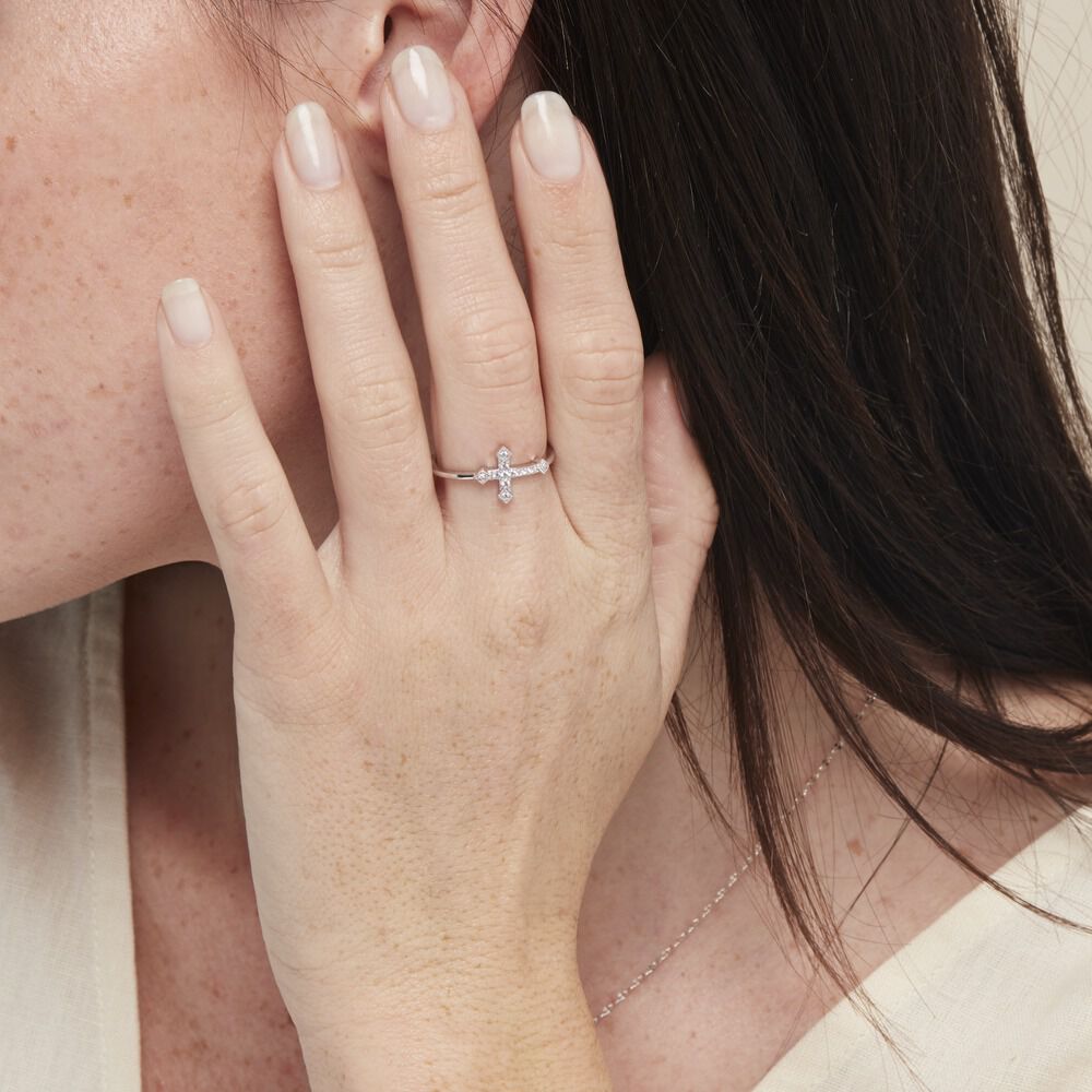 Bague Angel Argent Blanc Oxyde De Zirconium - Bagues avec pierre Femme | Marc Orian