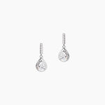 Boucles D'oreilles Pendantes Briony Argent Blanc Oxyde De Zirconium - Pendantes Femme | Marc Orian