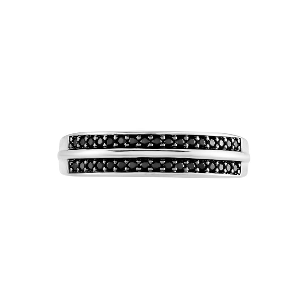 Bague Argent Blanc Agapios Oxydes De Zirconium - Bijoux fantaisie Femme | Marc Orian
