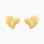 Boucles D'oreilles Puces Madlie Acier Jaune - Puces Femme | Marc Orian