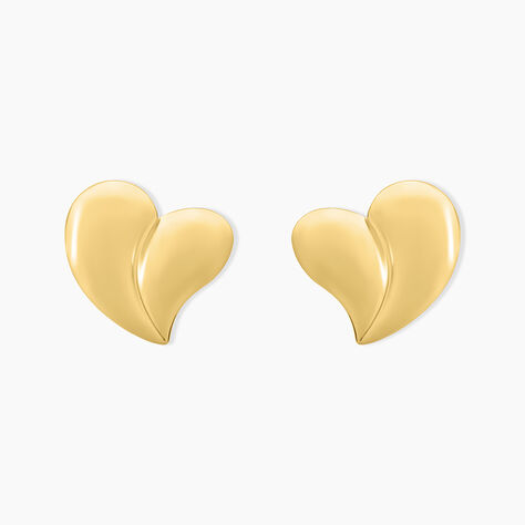 Boucles D'oreilles Puces Madlie Acier Jaune - Puces Femme | Marc Orian
