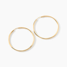 Créoles Valencina Or Jaune - Boucles d'oreilles Créoles Femme | Marc Orian