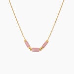 Collier Pierrine Argent Dor&eacute; A L'Or 750/1000 Calcedoine - Colliers avec pierres Femme | Marc Orian