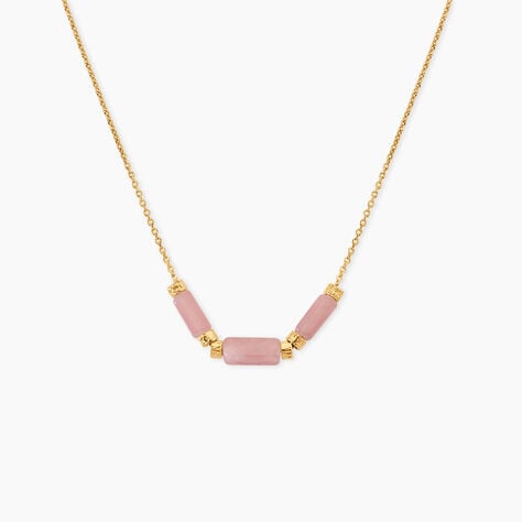 Collier Pierrine Argent Dor&eacute; A L'Or 750/1000 Calcedoine - Colliers avec pierres Femme | Marc Orian