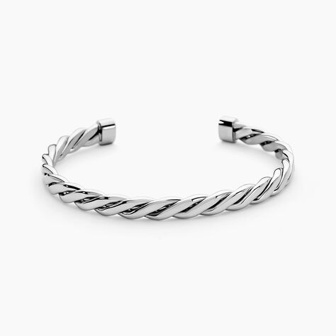 Bracelet Jonc Acier Blanc Alexandru - Bracelets joncs Femme | Marc Orian