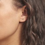 Boucles D'oreilles Puces Annie-francoise Infini Or Jaune - Puces Femme | Marc Orian