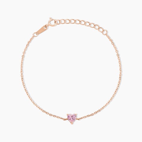 Bracelet Kelvyn Argent Rose Oxyde De Zirconium - Bracelets chaînes Femme | Marc Orian