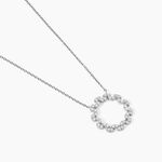 Collier Florange Argent Blanc Oxyde De Zirconium - Colliers avec pierres Femme | Marc Orian