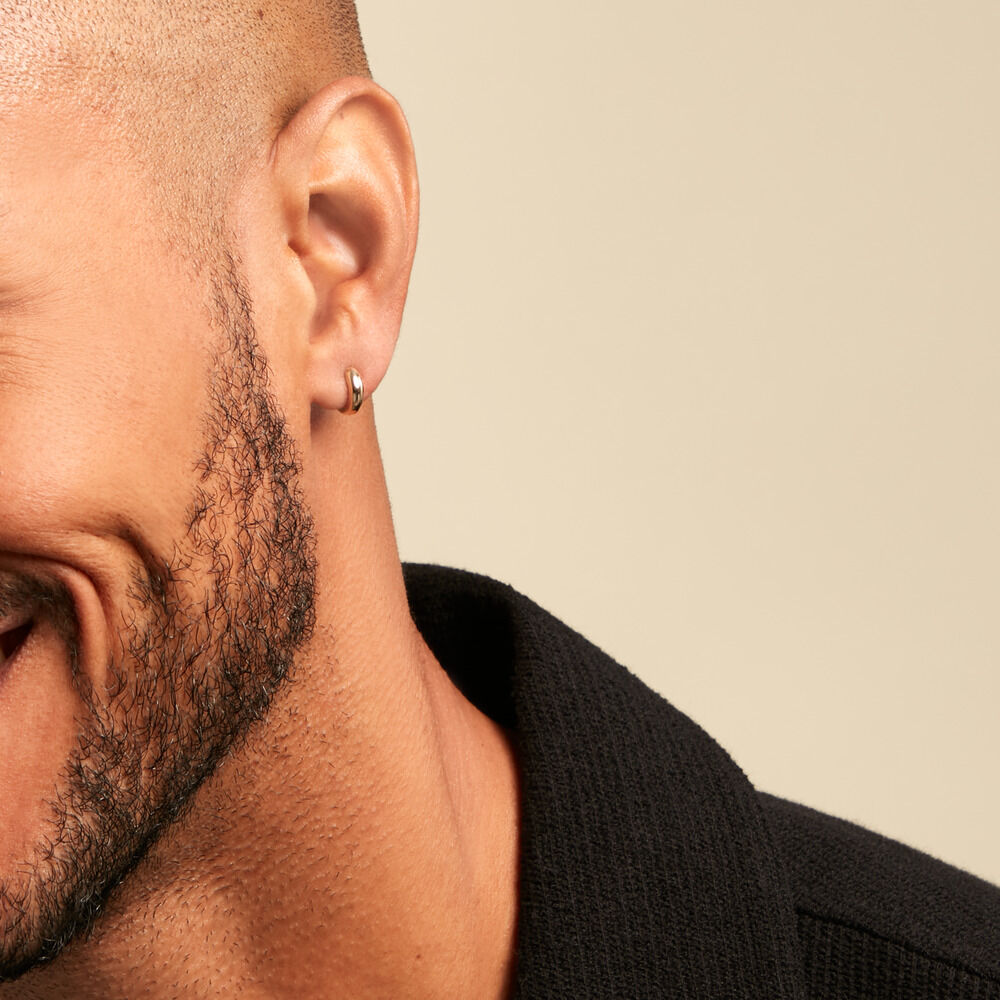 Cr&eacute;oles Philoe Plaque Or Jaune - Cr&eacute;oles Homme | Marc Orian