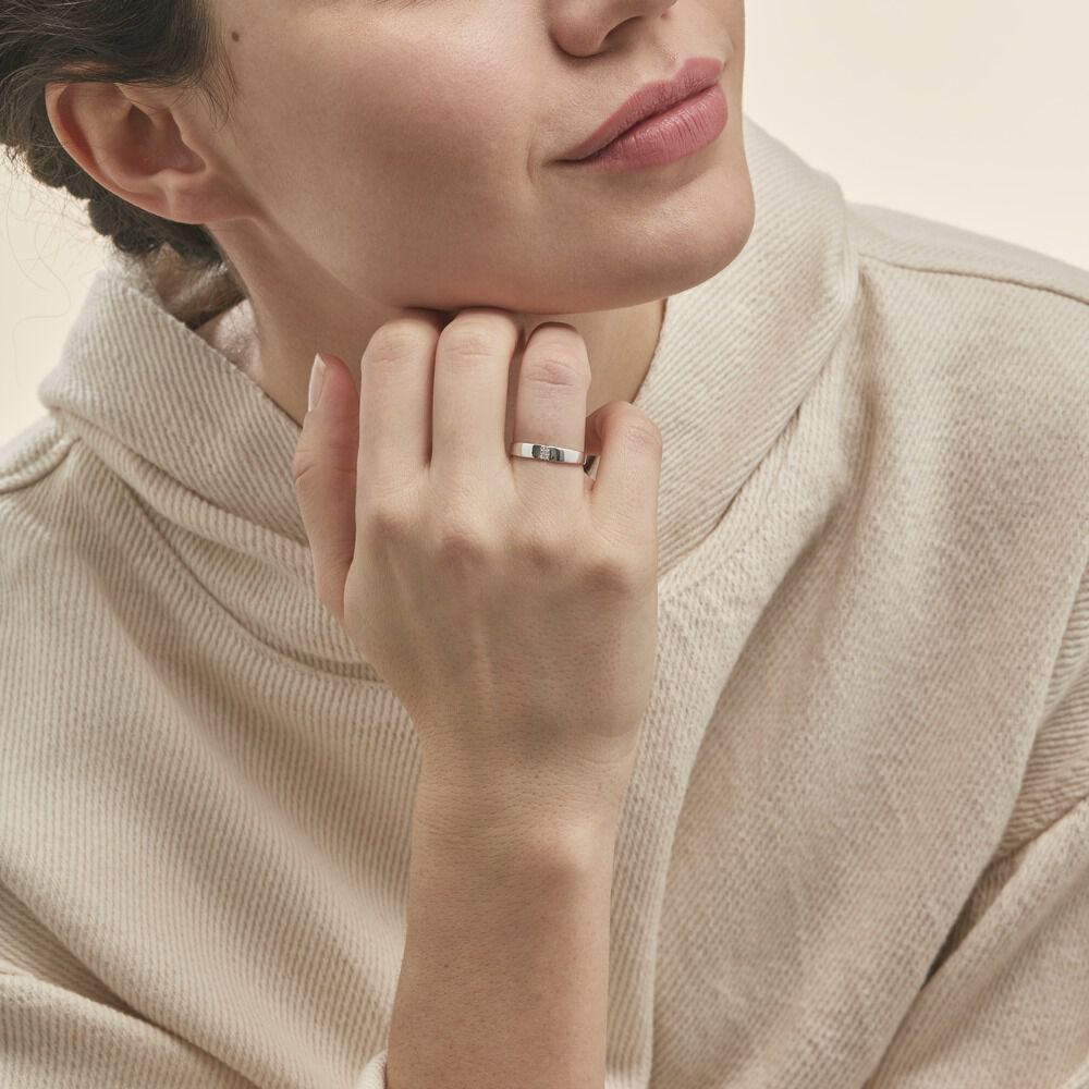 Bague Soha Or Blanc Diamant - Bagues pierres précieuses Femme | Marc Orian