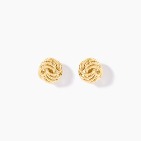 Boucles D'Oreilles Puces Ayishah Or Jaune - Puces Femme | Marc Orian