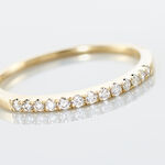 Alliance Pristina Or Jaune Diamant - Alliances avec pierres Femme | Marc Orian