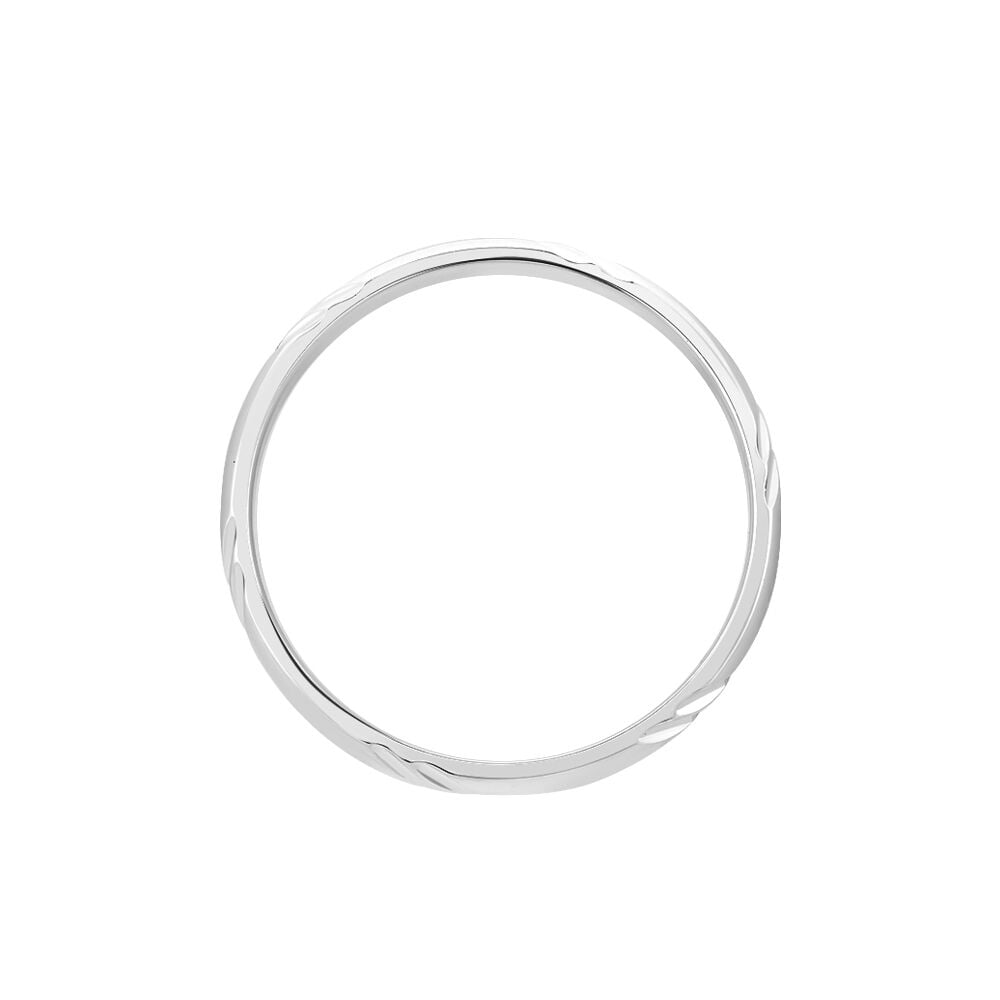 Alliance Soriya Demi Jonc Classique Argent Blanc - Alliances duo Famille | Marc Orian