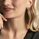 Boucles D'oreilles Puces Ryo Argent Blanc Oxyde De Zirconium - Puces Femme | Marc Orian