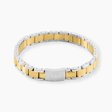 Bracelet Boss Links Essentials Acier Bicolore - Bracelets cha&icirc;nes Homme | Marc Orian