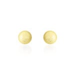 Boucles D'oreilles Puces Fidelia Boule Sablee Or Jaune - Puces Femme | Marc Orian