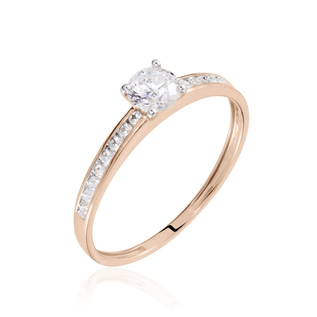 Bague Harem Or Rose Oxyde - Solitaires Femme | Marc Orian