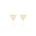 Boucles D'oreilles Puces Eloane Triangle Or Jaune Oxyde De Zirconium - Puces Femme | Marc Orian